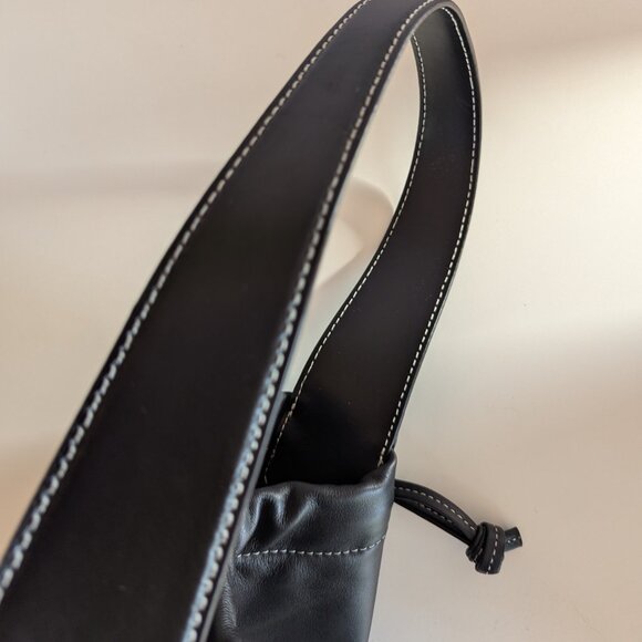 STAUD Black Leather Cinch Bucket Bag NWOT Designer Handbag Tote - Picture 10 of 11